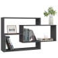 vidaXL Mensole a Muro Grigie 104x20x58,5 cm in Legno Multistrato vidaXL Mensole a Muro Grigie 104x20x58,5 cm in Legno Multistrato