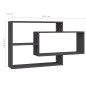 vidaXL Mensole a Muro Grigie 104x20x58,5 cm in Legno Multistrato vidaXL Mensole a Muro Grigie 104x20x58,5 cm in Legno Multistrato