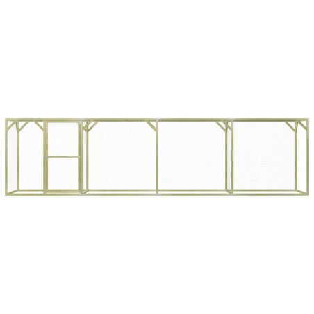 vidaXL Pollaio 1,5x6x1,5 m in Legno di Pino Impregnato