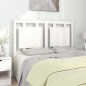 Testiera per Letto Bianca 125,5x4x100 cm Legno Massello di Pino Testiera per Letto Bianca 125,5x4x100 cm Legno Massello di Pino