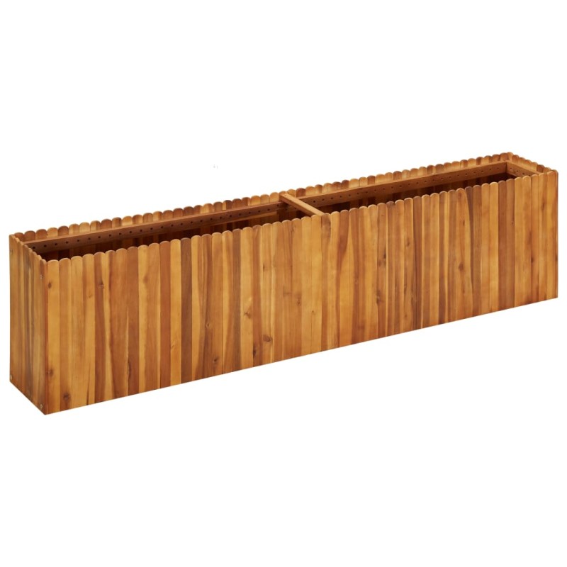 vidaXL Letto Rialzato da Giardino 200x30x50 cm in Massello di Acacia vidaXL Letto Rialzato da Giardino 200x30x50 cm in Massello di Acacia