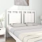 Testiera per Letto Bianca 125,5x4x100 cm Legno Massello di Pino Testiera per Letto Bianca 125,5x4x100 cm Legno Massello di Pino