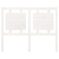 Testiera per Letto Bianca 125,5x4x100 cm Legno Massello di Pino Testiera per Letto Bianca 125,5x4x100 cm Legno Massello di Pino
