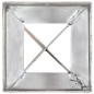 vidaXL Picchetti di Terra 12 pz Argento 10x10x91 cm in Acciaio Zincato vidaXL Picchetti di Terra 12 pz Argento 10x10x91 cm in Acciaio Zincato