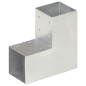 vidaXL Connettori per Pali a Forma di L 4 pz Metallo Zincato 91x91 mm vidaXL Connettori per Pali a Forma di L 4 pz Metallo Zincato 91x91 mm