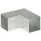 vidaXL Connettori per Pali a Forma di L 4 pz Metallo Zincato 91x91 mm vidaXL Connettori per Pali a Forma di L 4 pz Metallo Zincato 91x91 mm