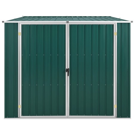 vidaXL Capanno da Giardino Verde 195x198x159 cm in Acciaio Zincato