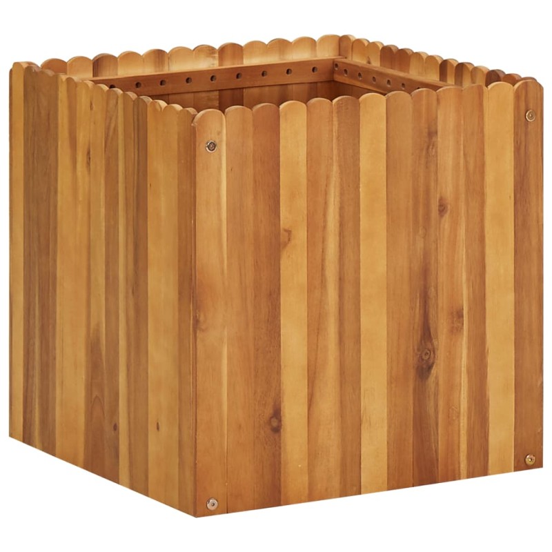 vidaXL Letto Rialzato da Giardino 50x50x50 cm Legno Massello di Acacia vidaXL Letto Rialzato da Giardino 50x50x50 cm Legno Massello di Acacia