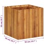 vidaXL Letto Rialzato da Giardino 50x50x50 cm Legno Massello di Acacia vidaXL Letto Rialzato da Giardino 50x50x50 cm Legno Massello di Acacia