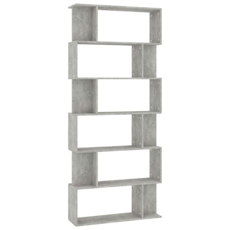 vidaXL Libreria/Divisorio Grigio Cemento 80x24x192 cm in Truciolato