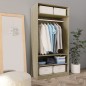 vidaXL Armadio Rovere Sonoma 100x50x200 cm in Legno Multistrato vidaXL Armadio Rovere Sonoma 100x50x200 cm in Legno Multistrato
