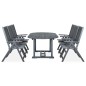 vidaXL Set da Pranzo da Giardino 7 pz Legno Massello di Acacia Grigio vidaXL Set da Pranzo da Giardino 7 pz Legno Massello di Acacia Grigio