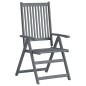 vidaXL Set da Pranzo da Giardino 7 pz Legno Massello di Acacia Grigio vidaXL Set da Pranzo da Giardino 7 pz Legno Massello di Acacia Grigio