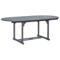 vidaXL Set da Pranzo da Giardino 7 pz Legno Massello di Acacia Grigio vidaXL Set da Pranzo da Giardino 7 pz Legno Massello di Acacia Grigio