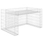 vidaXL Casetta Rasaerba con Fioriera Rialzata 110x80x60cm Filo Acciaio vidaXL Casetta Rasaerba con Fioriera Rialzata 110x80x60cm Filo Acciaio