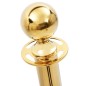 vidaXL Set Transenne Separacode VIP 3 pz in Acciaio Inox Oro vidaXL Set Transenne Separacode VIP 3 pz in Acciaio Inox Oro