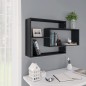 vidaXL Mensole a Muro Nere 104x20x58,5 cm in Truciolato vidaXL Mensole a Muro Nere 104x20x58,5 cm in Truciolato
