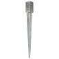 vidaXL Picchetti di Terra 12 pz Argento 7x7x75 cm Acciaio Galvanizzato vidaXL Picchetti di Terra 12 pz Argento 7x7x75 cm Acciaio Galvanizzato