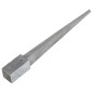 vidaXL Picchetti di Terra 12 pz Argento 7x7x75 cm Acciaio Galvanizzato vidaXL Picchetti di Terra 12 pz Argento 7x7x75 cm Acciaio Galvanizzato