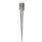 vidaXL Picchetti di Terra 12 pz Argento 7x7x75 cm Acciaio Galvanizzato vidaXL Picchetti di Terra 12 pz Argento 7x7x75 cm Acciaio Galvanizzato