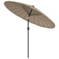 vidaXL Ombrellone da Esterni con Palo in Alluminio 270 cm Grigio Talpa vidaXL Ombrellone da Esterni con Palo in Alluminio 270 cm Grigio Talpa