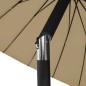 vidaXL Ombrellone da Esterni con Palo in Alluminio 270 cm Grigio Talpa vidaXL Ombrellone da Esterni con Palo in Alluminio 270 cm Grigio Talpa