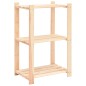 vidaXL Scaffale a 3 Livelli 60x38x90 cm in Massello di Pino 150 kg vidaXL Scaffale a 3 Livelli 60x38x90 cm in Massello di Pino 150 kg