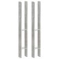 vidaXL Picchetti per Recinzione 2 pz Argento 7x6x60 cm Acciaio Zincato vidaXL Picchetti per Recinzione 2 pz Argento 7x6x60 cm Acciaio Zincato