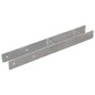 vidaXL Picchetti per Recinzione 2 pz Argento 7x6x60 cm Acciaio Zincato vidaXL Picchetti per Recinzione 2 pz Argento 7x6x60 cm Acciaio Zincato