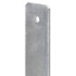 vidaXL Picchetti per Recinzione 2 pz Argento 7x6x60 cm Acciaio Zincato vidaXL Picchetti per Recinzione 2 pz Argento 7x6x60 cm Acciaio Zincato