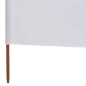 vidaXL Paravento a 6 Pannelli in Tessuto 800x160 cm Bianco Sabbia vidaXL Paravento a 6 Pannelli in Tessuto 800x160 cm Bianco Sabbia
