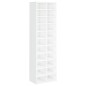 vidaXL Scarpiera Bianco Lucido 54x34x183 cm in Truciolato vidaXL Scarpiera Bianco Lucido 54x34x183 cm in Truciolato