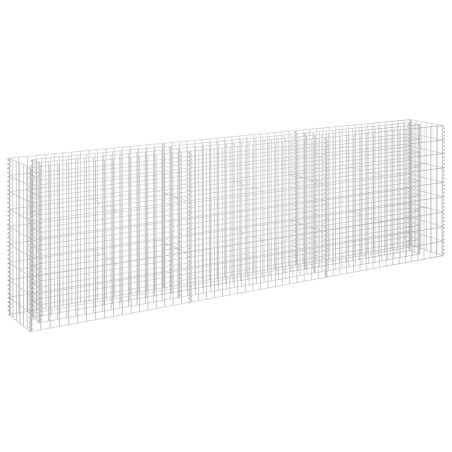 vidaXL Gabbione Letto Rialzato in Acciaio Zincato 270x30x90 cm