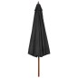 vidaXL Ombrellone da Esterni con Palo in Legno 300 cm Antracite vidaXL Ombrellone da Esterni con Palo in Legno 300 cm Antracite