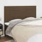 Testiera 4 pz Marrone Scuro 90x5x78/88 cm in Tessuto Testiera 4 pz Marrone Scuro 90x5x78/88 cm in Tessuto