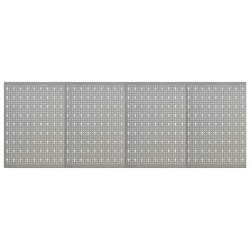vidaXL Pannelli per Utensili a Parete 4 pz 40x58 cm in Acciaio