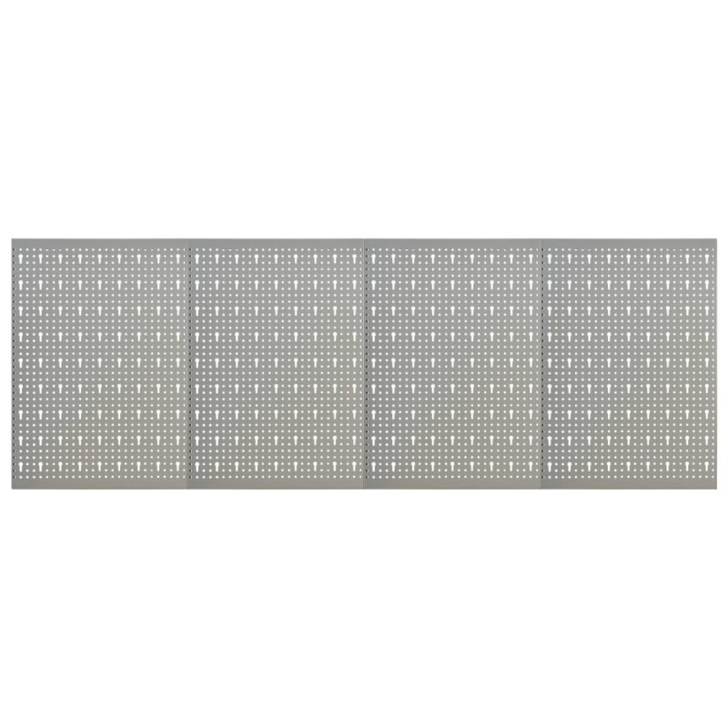 vidaXL Pannelli per Utensili a Parete 4 pz 40x58 cm in Acciaio