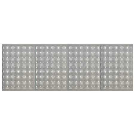 vidaXL Pannelli per Utensili a Parete 4 pz 40x58 cm in Acciaio