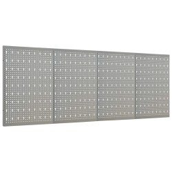 vidaXL Pannelli per Utensili a Parete 4 pz 40x58 cm in Acciaio