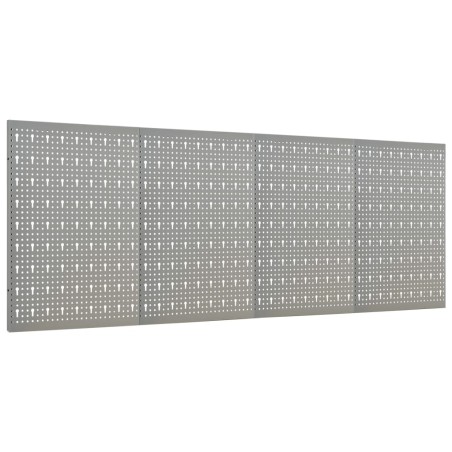 vidaXL Pannelli per Utensili a Parete 4 pz 40x58 cm in Acciaio
