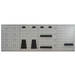 vidaXL Pannelli per Utensili a Parete 4 pz 40x58 cm Acciaio