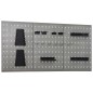 vidaXL Pannelli per Utensili a Parete 3 pz 40x58 cm Acciaio