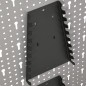 vidaXL Pannelli per Utensili a Parete 3 pz 40x58 cm Acciaio