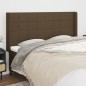 Testiera ad Orecchio Marrone Scuro 183x16x118/128 cm in Tessuto Testiera ad Orecchio Marrone Scuro 183x16x118/128 cm in Tessuto