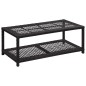 vidaXL Scarpiera con Panchina Nera 80x40x30 cm in Polyrattan vidaXL Scarpiera con Panchina Nera 80x40x30 cm in Polyrattan