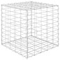 vidaXL Gabbione Letto Rialzato a Cubo in Filo di Acciaio 50x50x50 cm