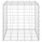 vidaXL Gabbione Letto Rialzato a Cubo in Filo di Acciaio 50x50x50 cm
