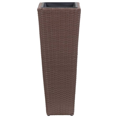 vidaXL Letto Rialzato da Giardino 30x30x80 cm in Polyrattan Marrone