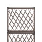 vidaXL Letto Rialzato Traliccio 1 Vaso 30x30x107cm Polyrattan Marrone vidaXL Letto Rialzato Traliccio 1 Vaso 30x30x107cm Polyrattan Marrone