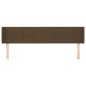 Testiera ad Orecchio Marrone Scuro 183x16x78/88 cm in Tessuto Testiera ad Orecchio Marrone Scuro 183x16x78/88 cm in Tessuto